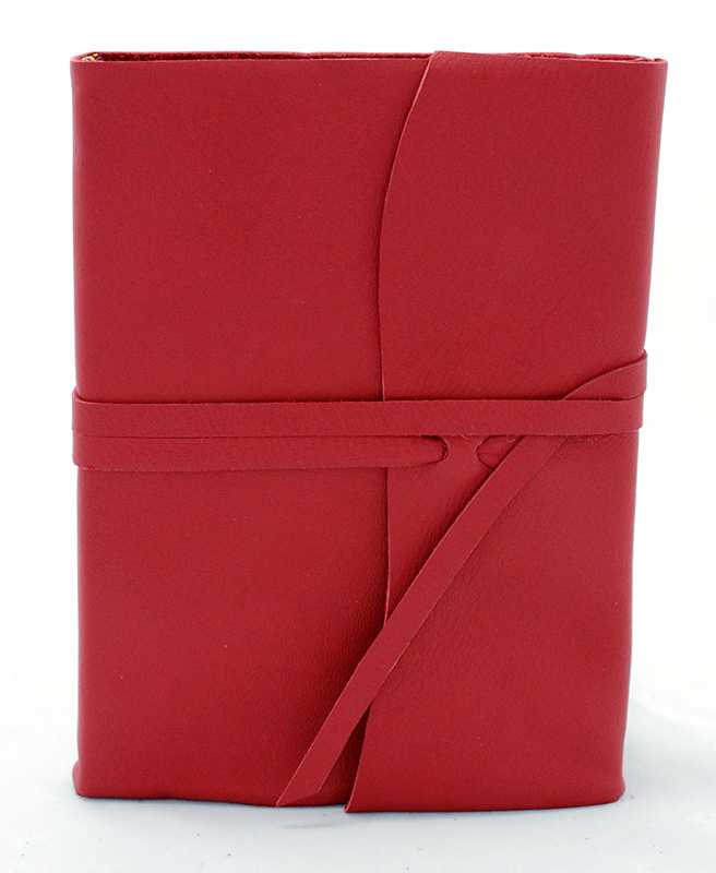Amalfi Leren Notitieboek Rood