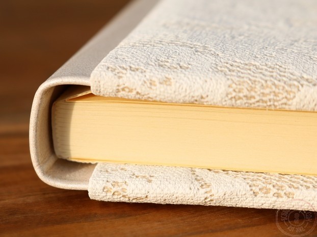 Udine Leren Gastenboek Bruiloft Met Kant