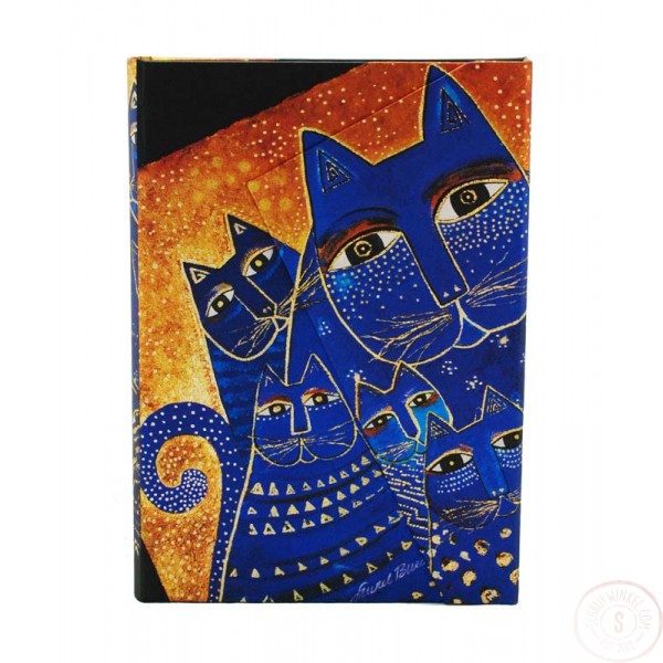 Paperblanks Mediterranean Cats Midi Gelinieerd