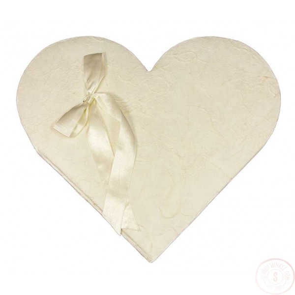 Wit Gastenboek In Hartvorm