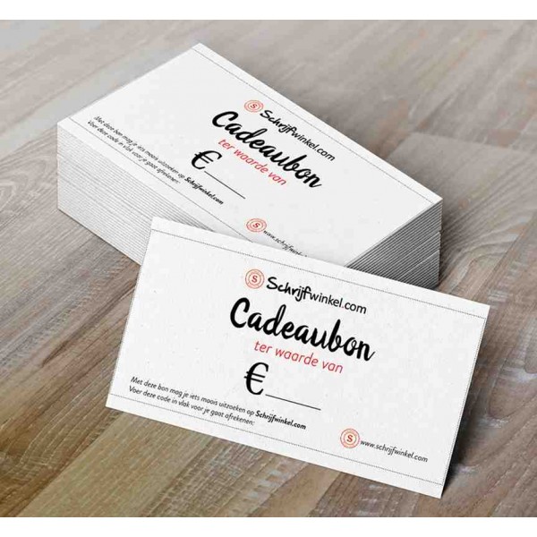 Cadeaubon Schrijfwinkel.com 50 euro
