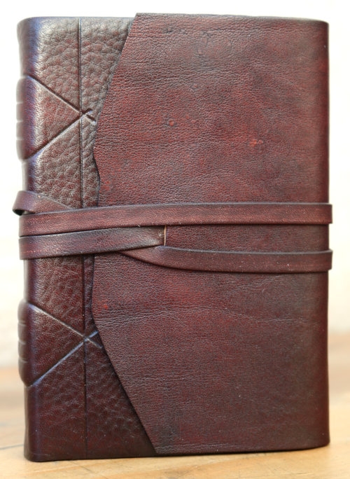 Modena Leren Notitieboek Chocoladebruin Met Handgeschept Papier