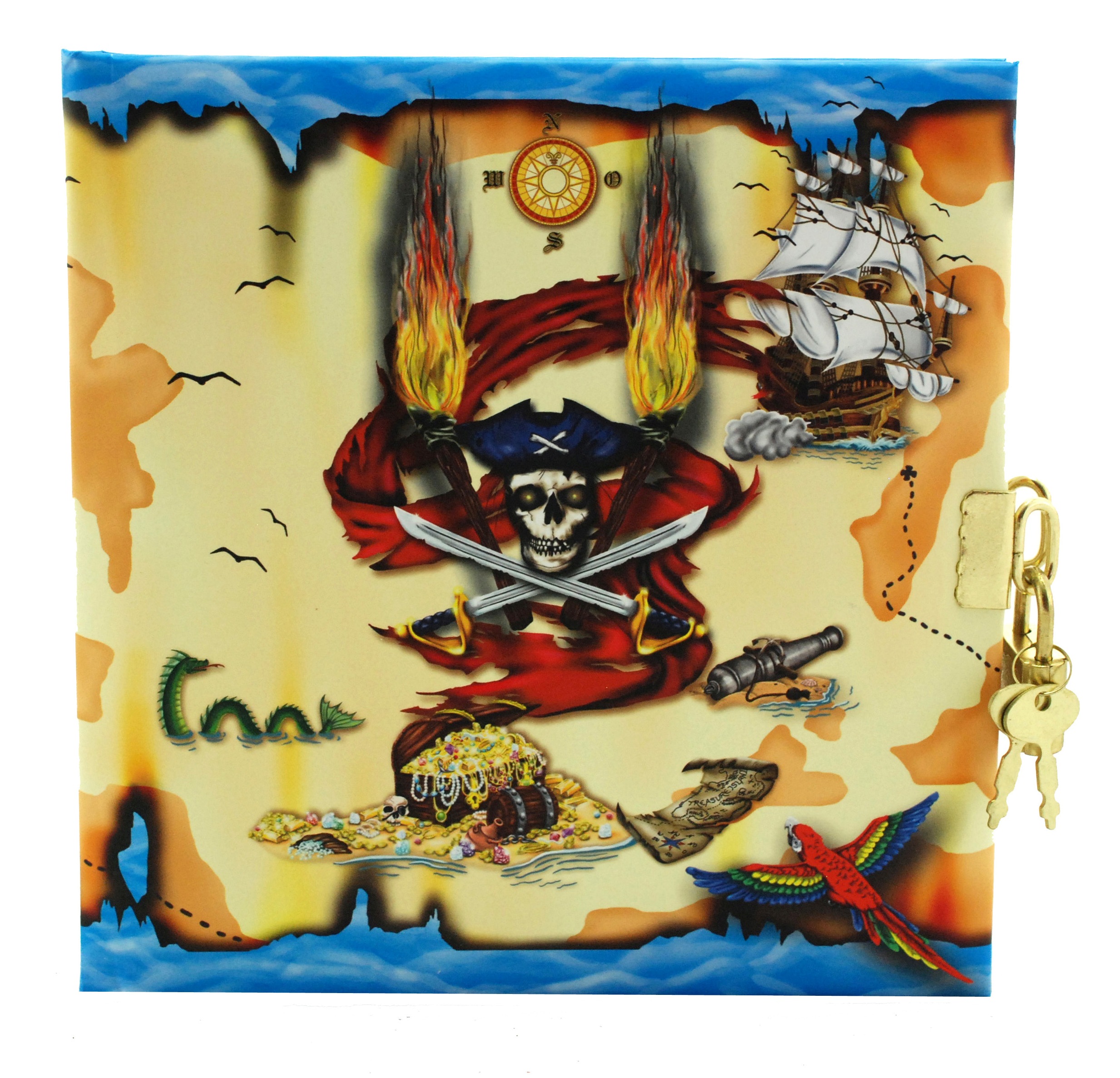 Piraten Dagboek Met Slot Blanco