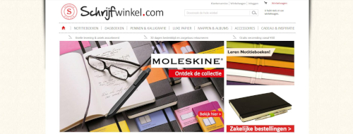 De oude webshop van Schrijfwinkel.com